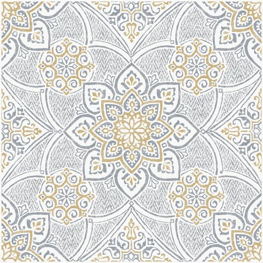 FloorPops Decora Blue Peel & Stick Floor Tiles